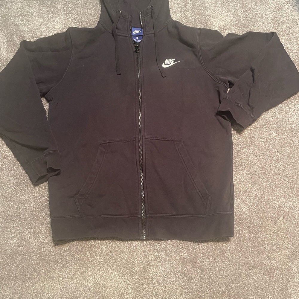 Nike Black Zip-Up Hoodie Mens size S great condition